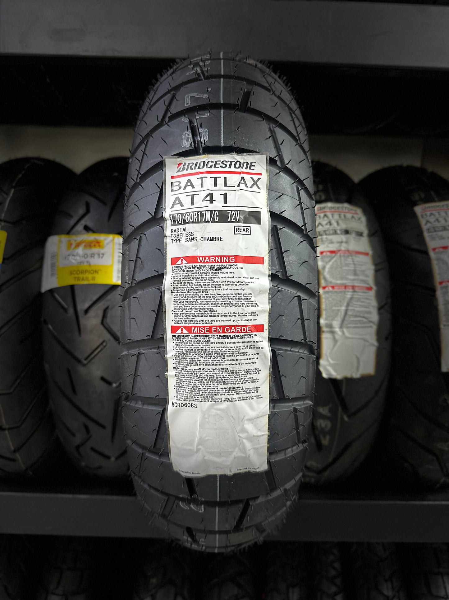 BRIDGESTONE 170-60-17 BATTLAX AT41
