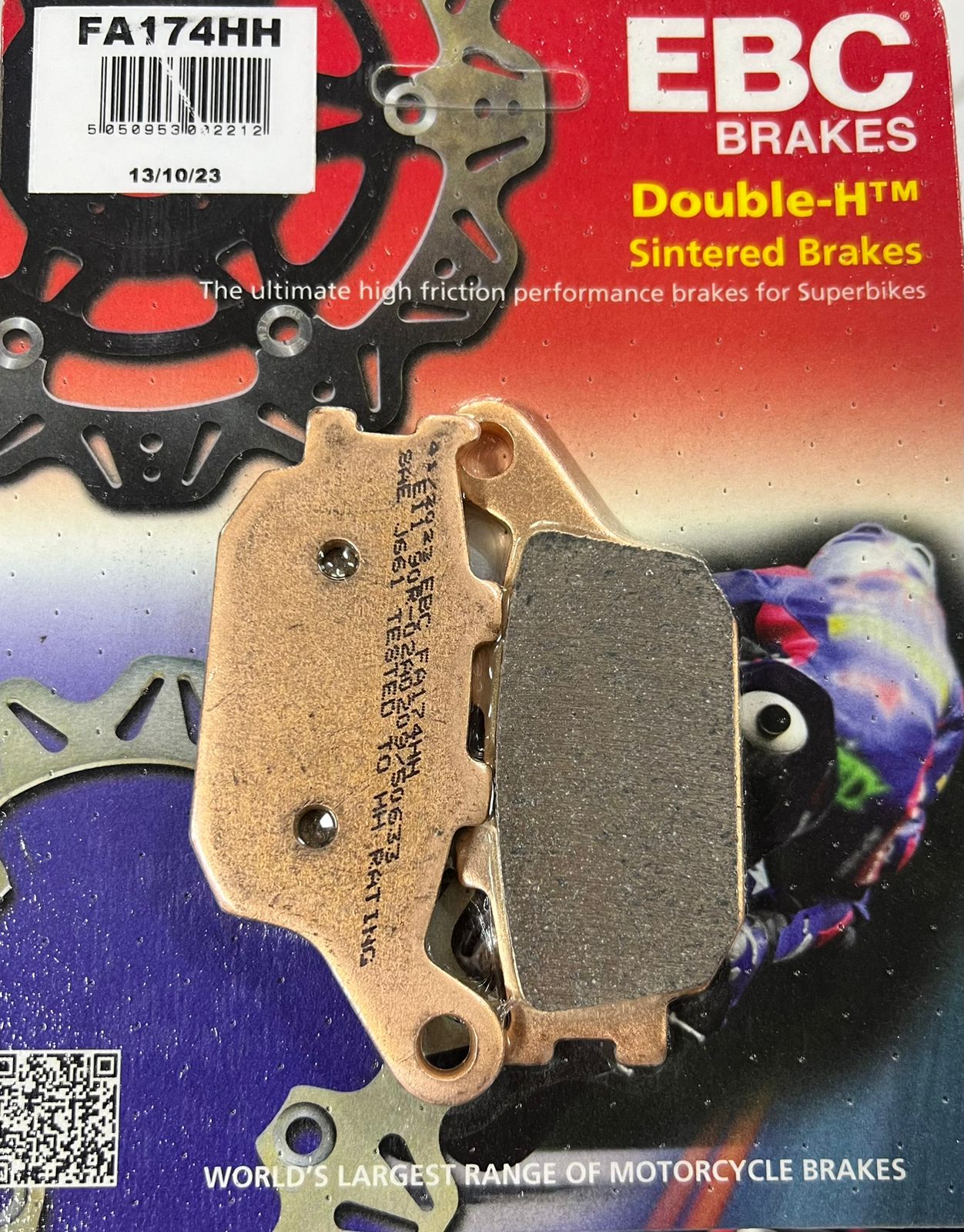 PASTILLAS TRASERAS YAMAHA FZ 8 / FAZER 800 / FZ 1 | EBC FA174HH