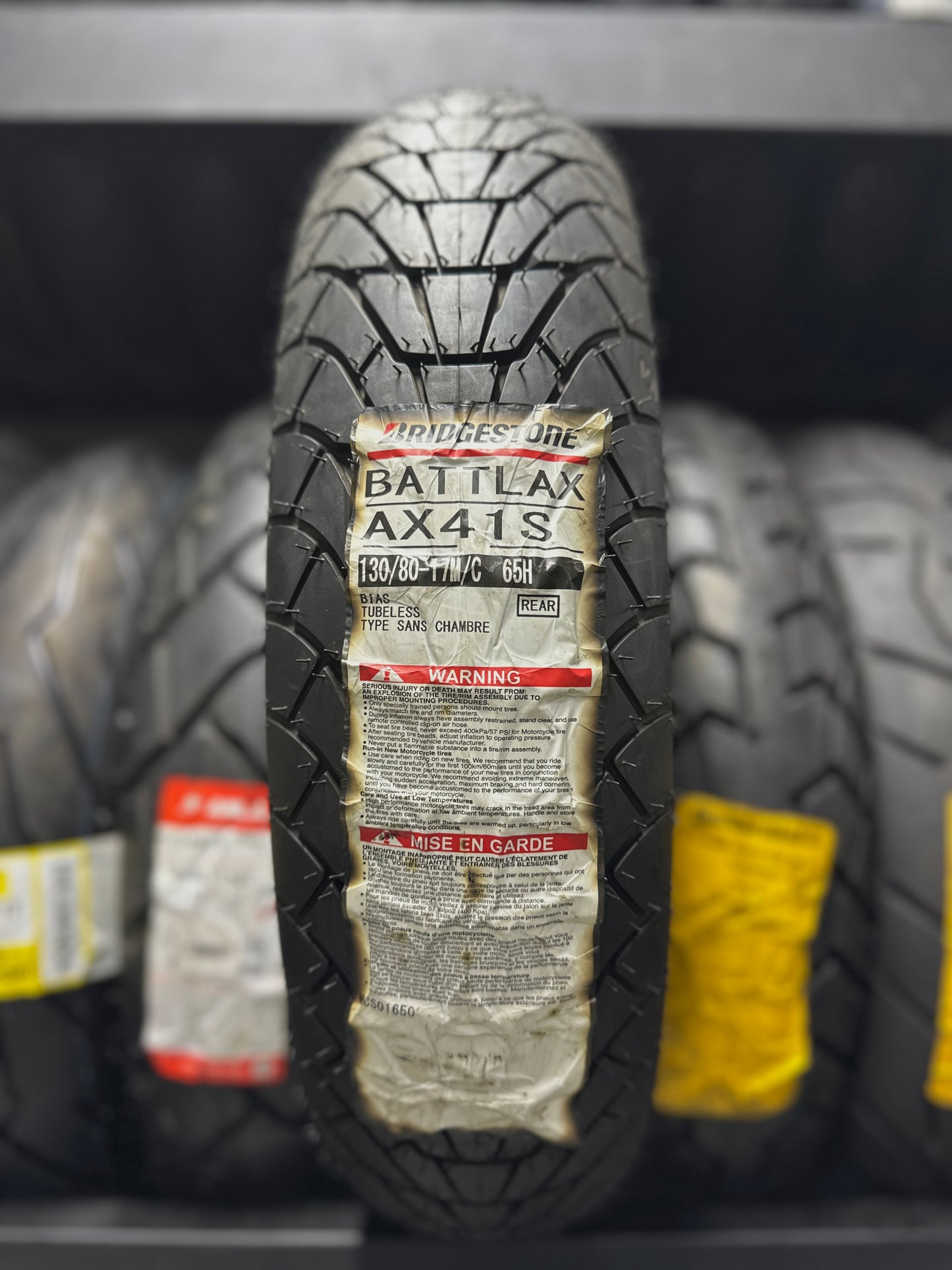 BRIDGESTONE 130-80-17 BATTLAX AX41S