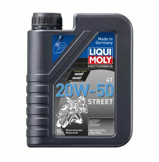 ACEITE LIQUI MOLY 20W50 STREET 4T x1lt LM1500CA