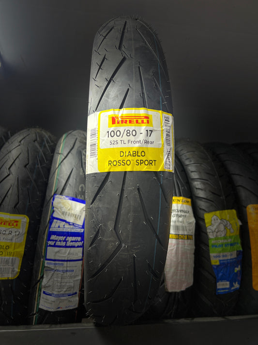 PIRELLI 100-80-17 DIABLO ROSSO SPORT